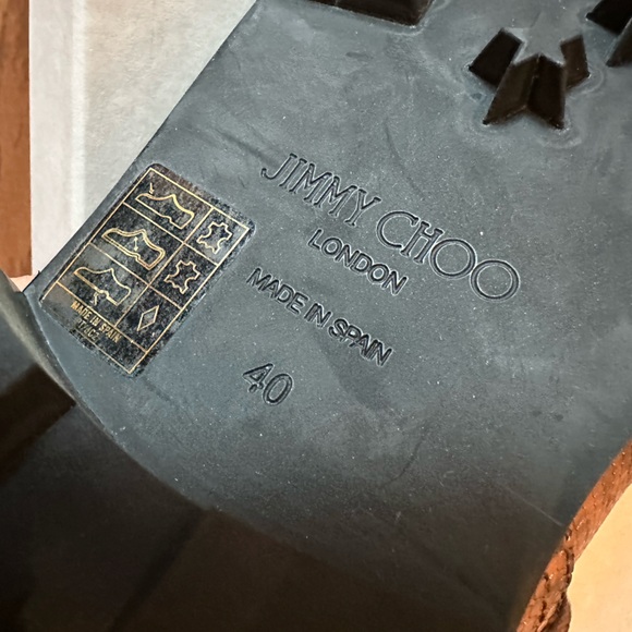 Jimmy choo snake-effect leather ankle boots (NEW) - Picture 13 of 15